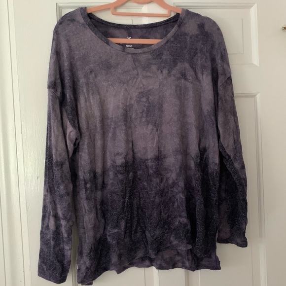 Purple Tie Dye Soft and Sexy Top - Picture 1 of 2